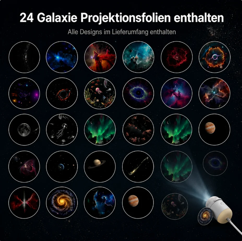 2-in-1 Galaxie-Projektor & Nachtlicht